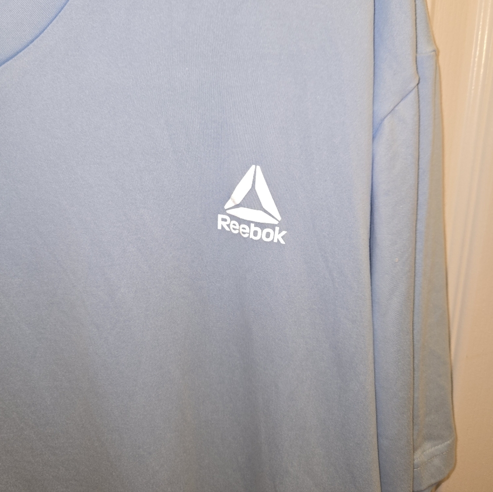 Reebok Men's Light Blue Short Sleeve Tee 2XL - Picture 3 of 6